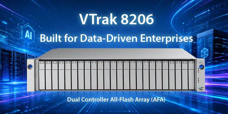 VTrak 8206 enterprise all-flash storage solution